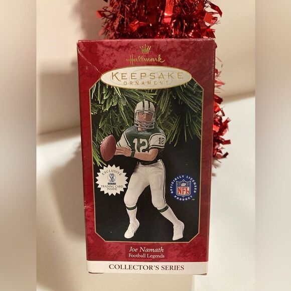 Joe Namath Football Legends Hallmark Keepsake Ornament NIB - Picture 1 of 5